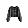 Harry Potter Hogwarts Constellation Acid Wash Crop Sweatshirt For Female -Harry Potter Shop unnamed file 1079