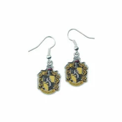 Harry Potter Silver Plated Hufflepuff Earrings For Unisex -Harry Potter Shop unnamed file 1095