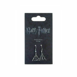 Harry Potter Silver Plated Deathly Hallow Earrings For Unisex