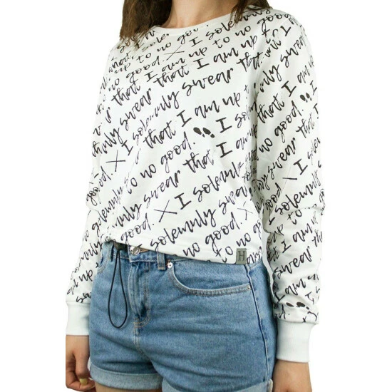 Harry Potter I Do Solemnly Swear Cropped Jumper For Female 5 Harry Potter I Do Solemnly Swear Cropped Jumper For Female - Image 3