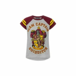 Harry Potter Official Gryffindor Quidditch Team Captain T-Shirt For Female
