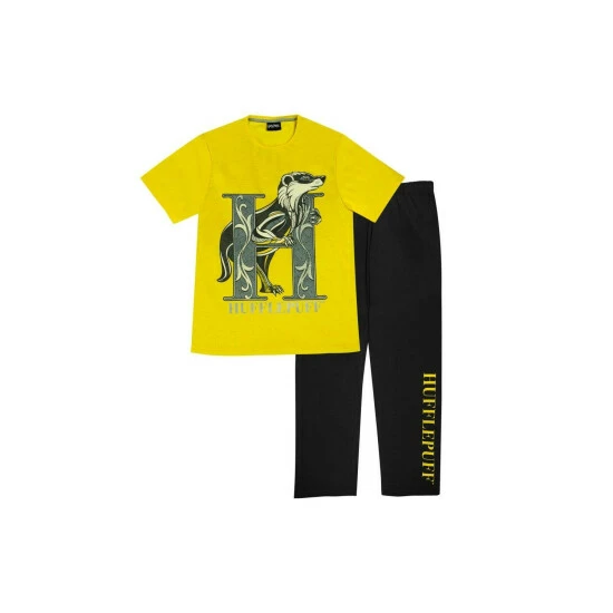 Harry Potter Hufflepuff Loose Fit Pyjama Set For Female 3 Harry Potter Hufflepuff Loose Fit Pyjama Set For Female