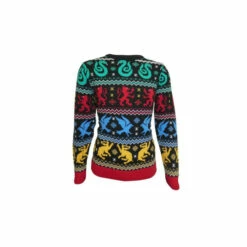 Harry Potter Houses Knitted Christmas Jumper For Unisex