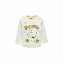 Harry Potter Hogwarts Magical Sequins Long Sleeve T-Shirt For Female