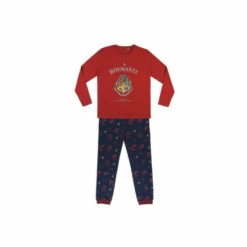 Harry Potter Hogwarts Crest Long Pyjama Set For Female