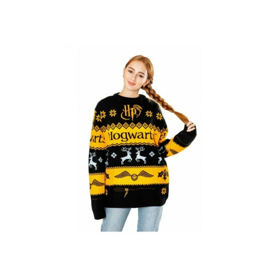 Harry Potter Knitted Christmas Jumper For Unisex 7 Harry Potter Knitted Christmas Jumper For Unisex - Image 5