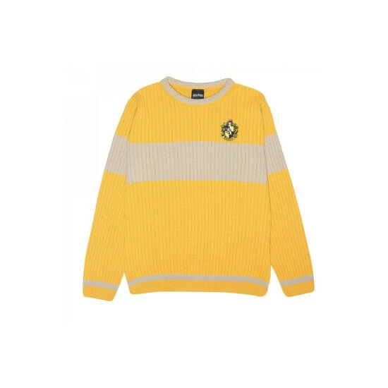 Harry Potter Hufflepuff Quidditch Knitted Jumper For Female 4 Harry Potter Hufflepuff Quidditch Knitted Jumper For Female - Image 2