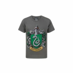 Harry Potter Official Slytherin Crest T-Shirt For Male