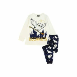 Harry Potter Hedwig Fleece Long Pyjama Set For Female