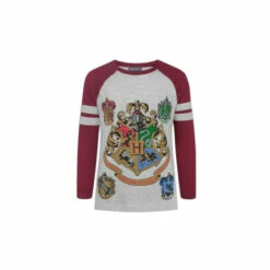 Harry Potter Official Hogwarts Raglan T-Shirt For Female