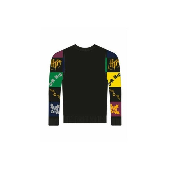 Harry Potter Deluxe Patchwork Knitted Jumper For Male 4 Harry Potter Deluxe Patchwork Knitted Jumper For Male - Image 2
