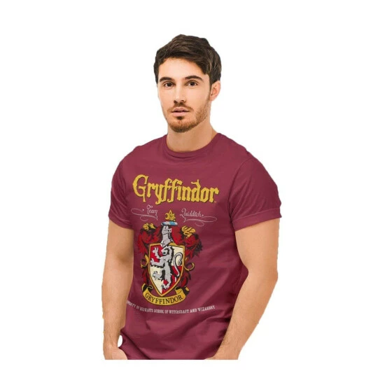 Harry Potter Gryffindor Crest T-Shirt For Male 4 Harry Potter Gryffindor Crest T-Shirt For Male - Image 2