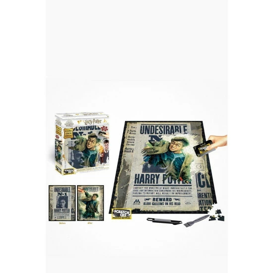 Harry Potter Wanted Double Sided Scratch Off Puzzle For Unisex 4 Harry Potter Wanted Double Sided Scratch Off Puzzle For Unisex - Image 2