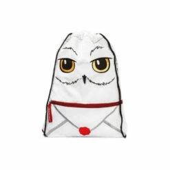 Harry Potter Delivery Hedwig Plush Drawstring Bag For Unisex